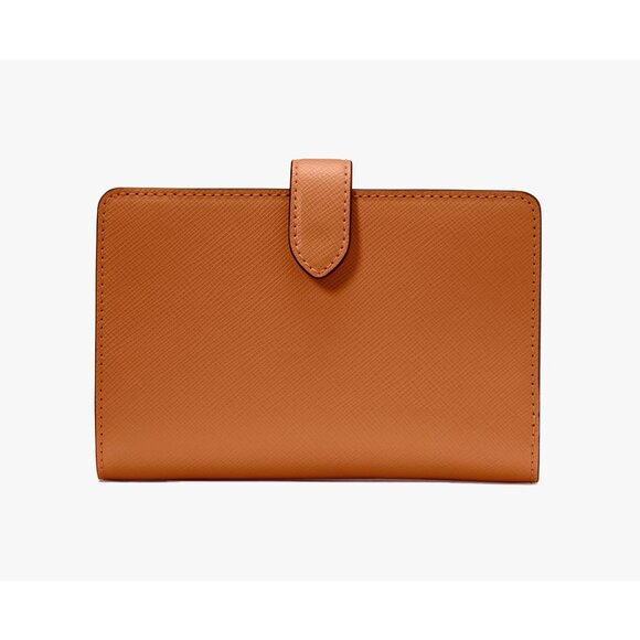 New Kate Spade Madison Medium Compact Bifold Wallet Leather Cavern Clay - Picture 2 of 3